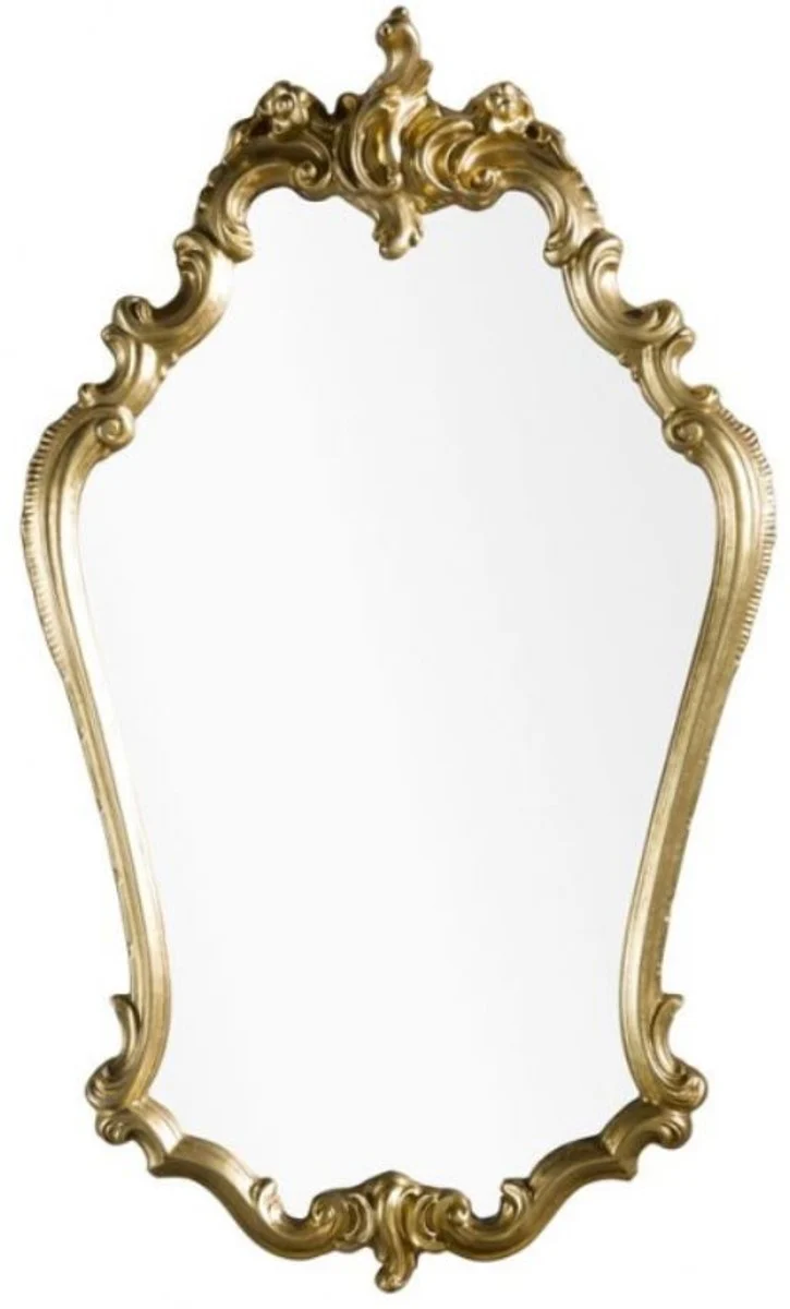 Baroque mirror gold 57 x 5 x H. 95 cm - Magnificent wall mirror in the baroque style - wardrobe mirror - living room mirror - baroque furniture