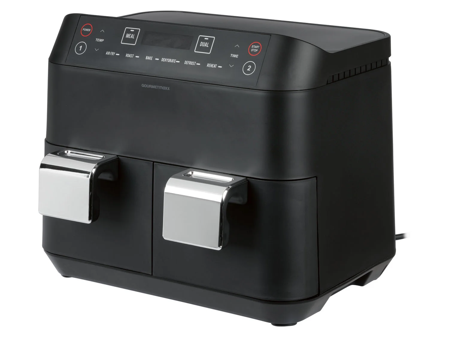 GOURMETmaxx Heißluftregal Doppelkorb 2x 3.8l