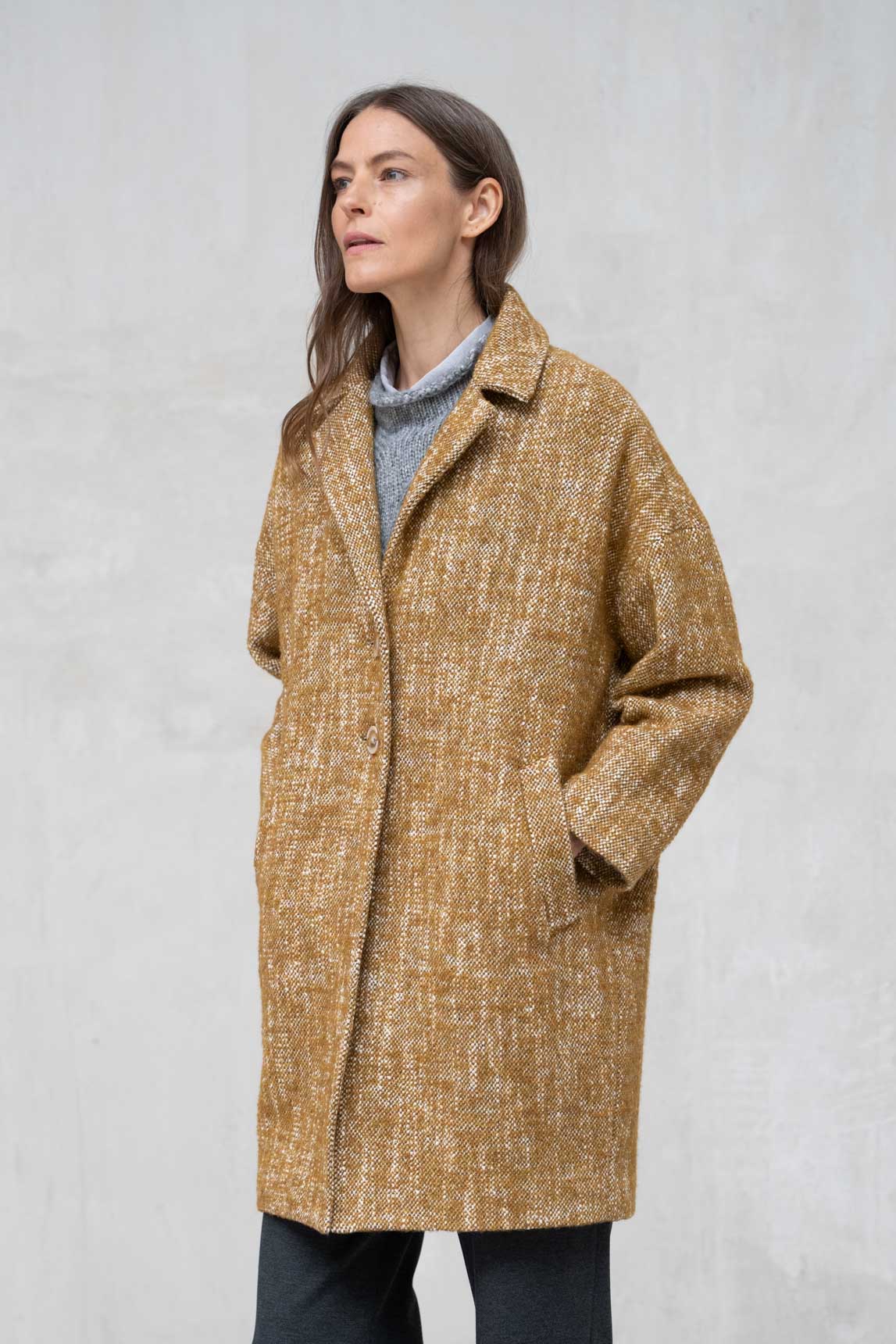 Rivera-Spanien-Monza-Senf-Heide-Mantel