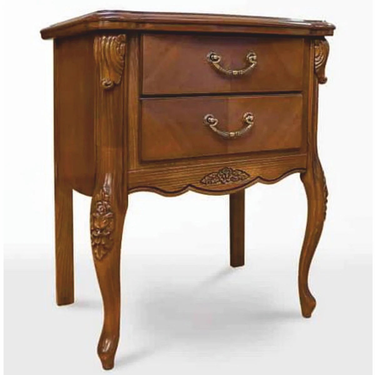 Luxury Baroque night dresser brown H. 72.6 cm - Baroque bedroom furniture
