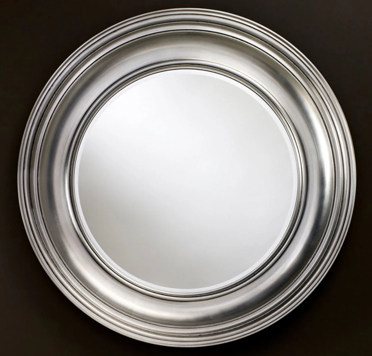 Luxury living room mirror silver Ø 102 cm - living room wall mirror