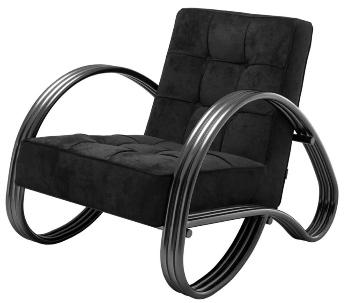 Luxus Sessel Bronze 75 x 98 x H. 78 cm - Designer Sessel