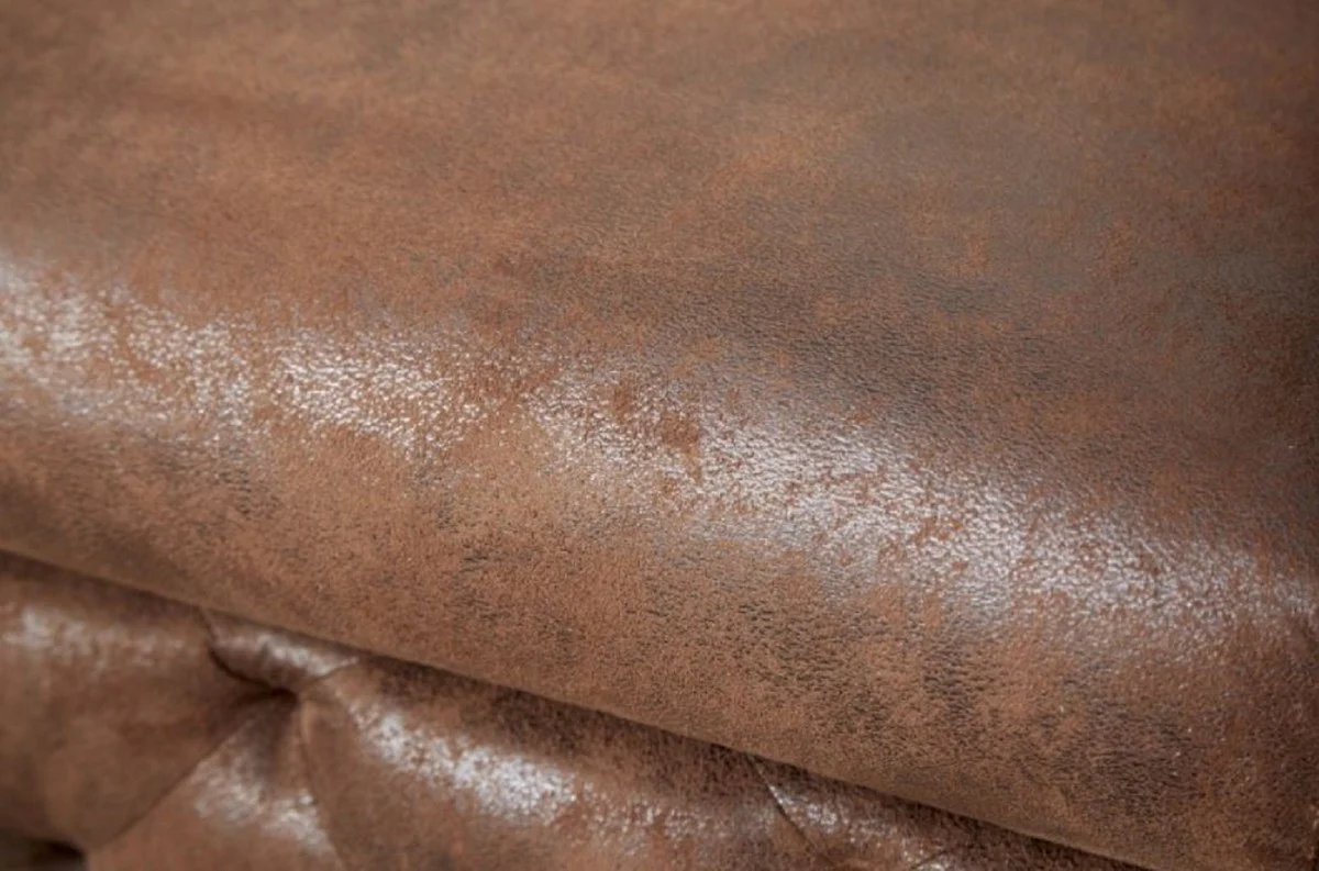 Chesterfield living room armchair antique brown 120 x 100 x H. 70 cm - Chesterfield living room furniture