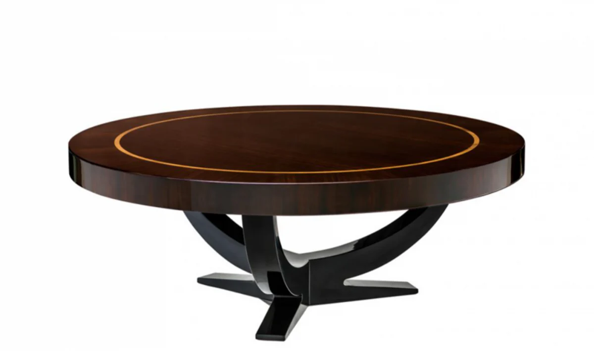 Art Deco luxury coffee table diameter 100 x H. 38 cm - living room salon table - hotel table furniture