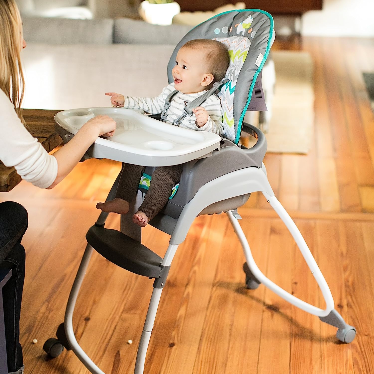 Ingenuity Trio Elite 3-in-1-Hochstuhl Braden – Hochstuhl, Kleinkindstuhl und Sitzerhöhung