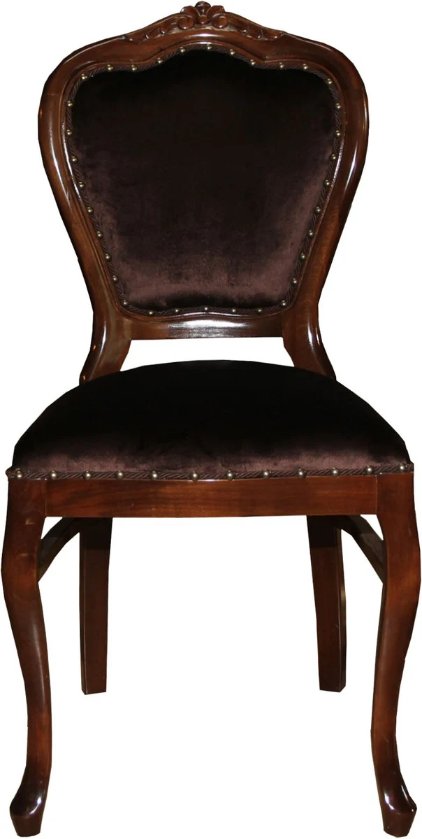Baroque Luxury Dining Chair Brown/Brown - Women