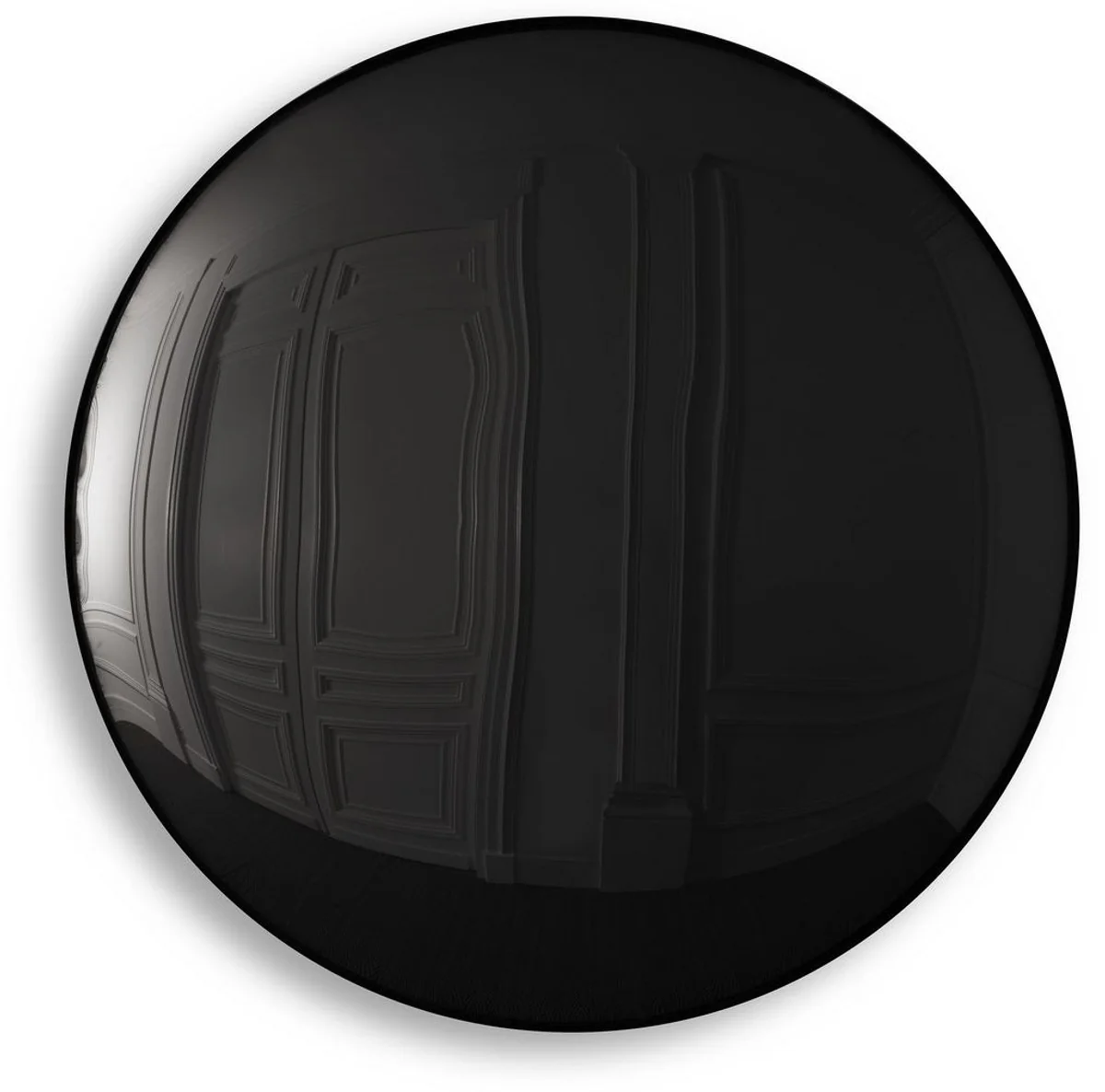 Luxury mirror black Ø 91 cm - Round convex wall mirror - Luxury furniture