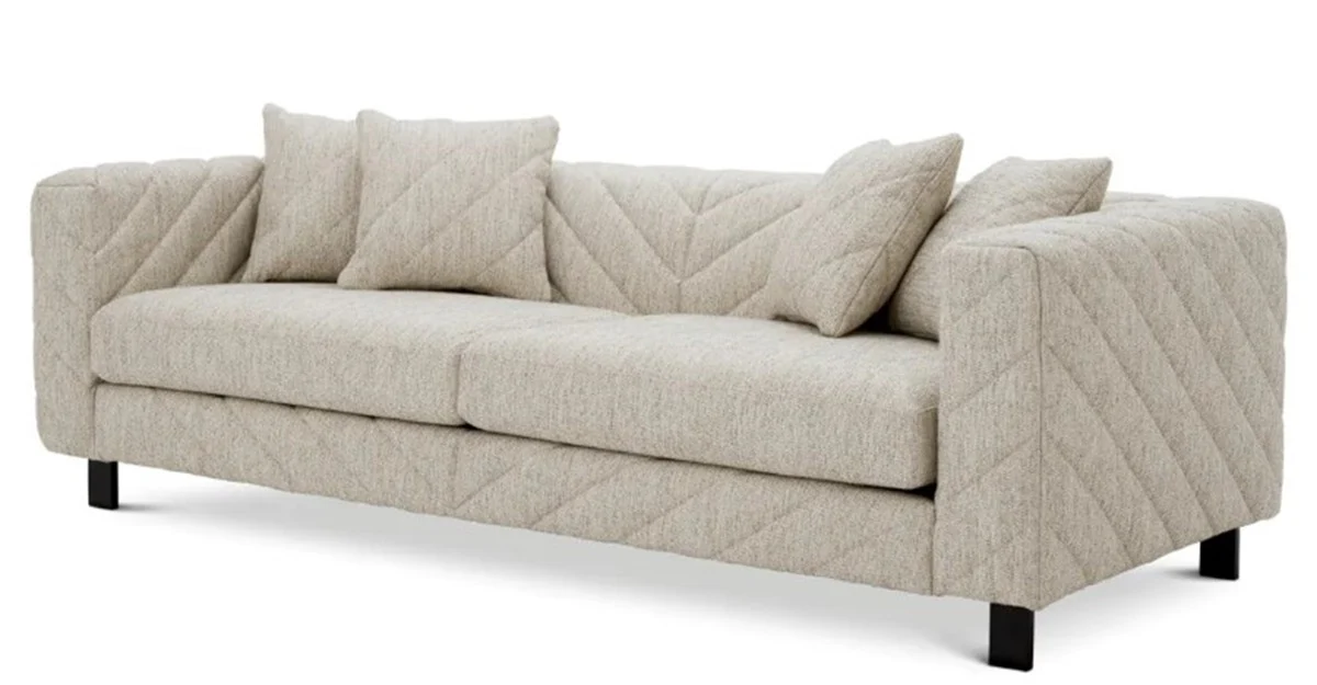 Luxury Sofa Light Gray 230 cm - Living Room & Hotel Furniture