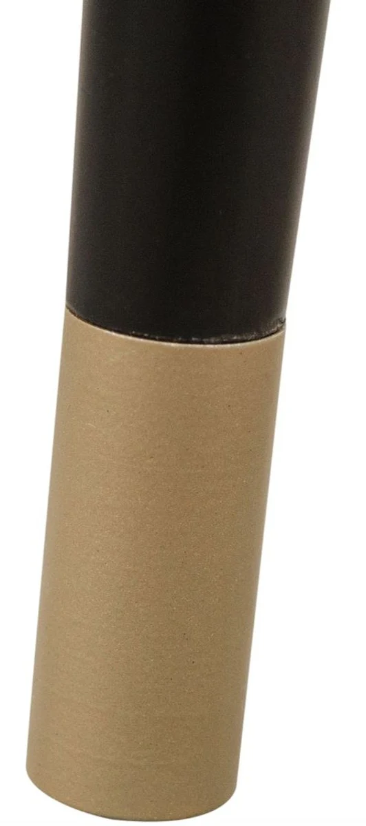 Luxury bar stool blue / black Ø 37 x H. 76 cm - bar chair with velvet fabric