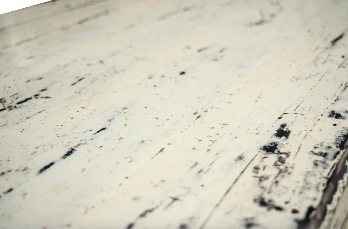 Country house style coffee table antique style white 140 x 54 x H. 43 cm - country house style living room furniture