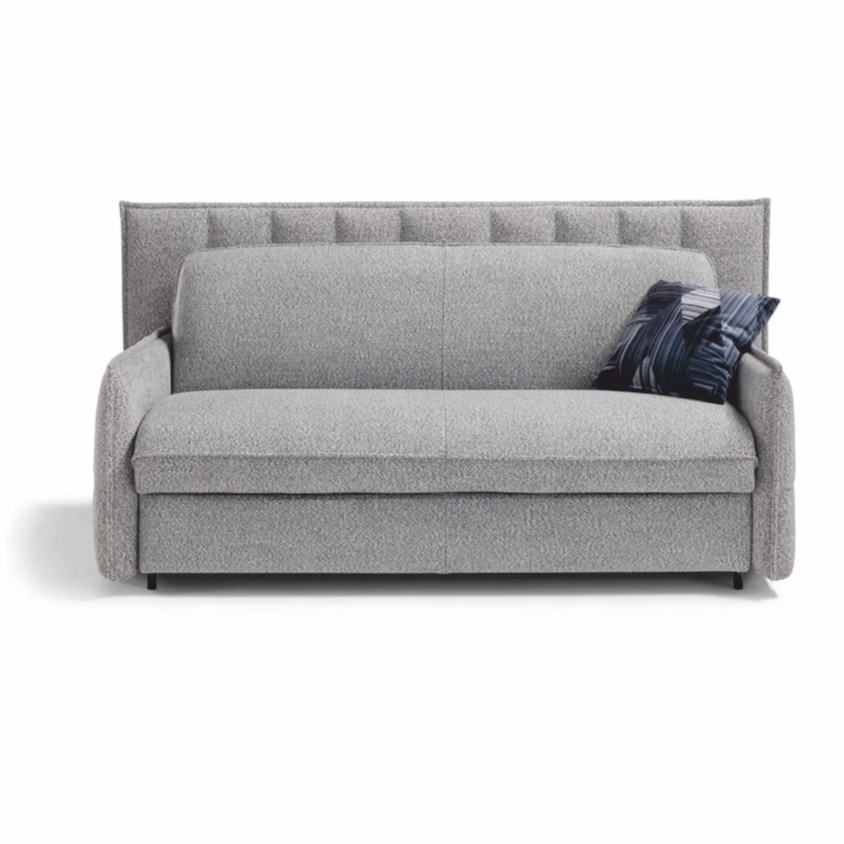 Luxus Schlafsofa Grau 220 cm - Ausklappbares Wohnzimmer Sofa