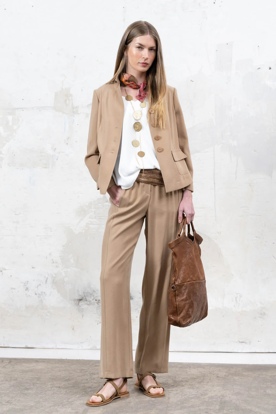 Rivera-Spanien Blazer Rochelle Kamel