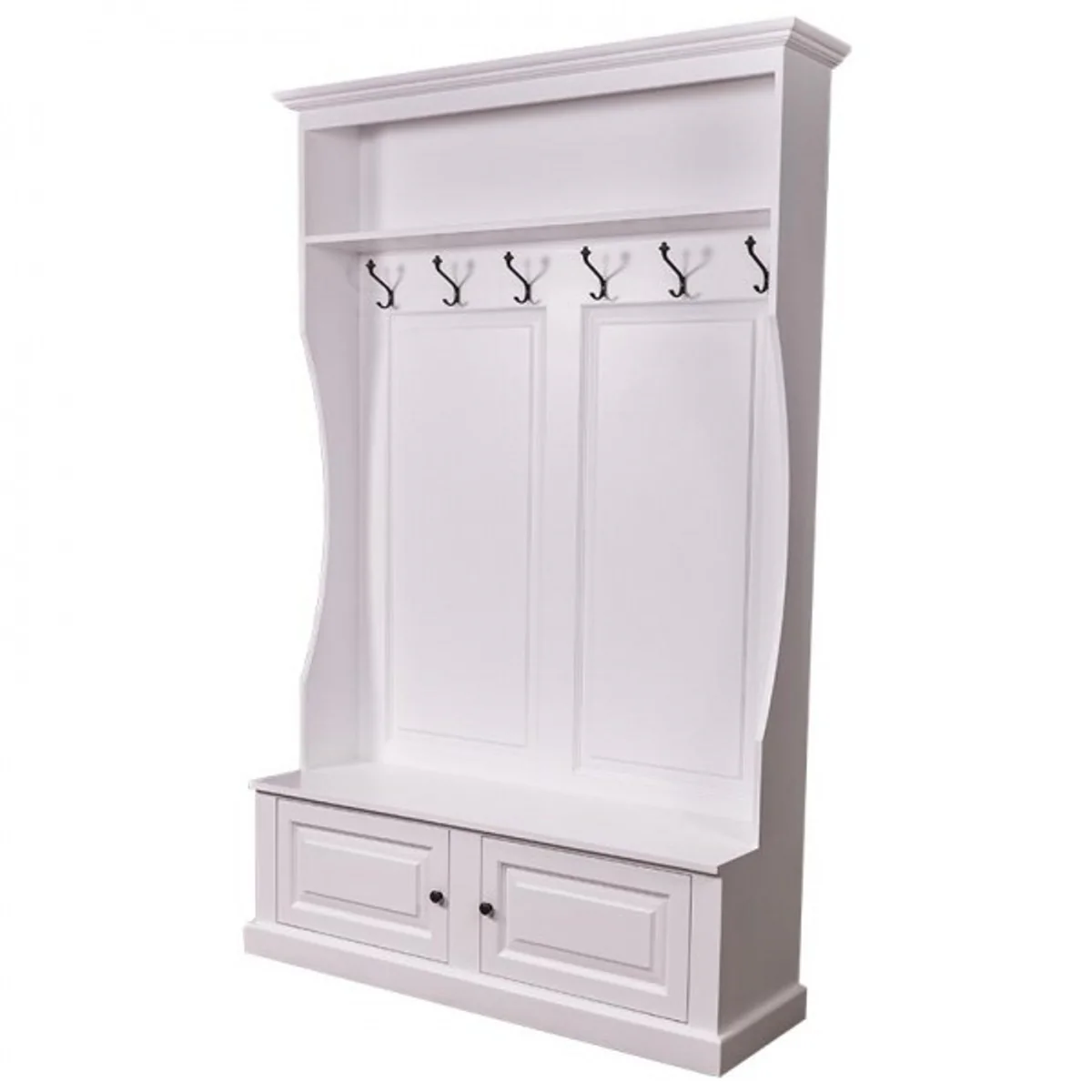 Art Nouveau wall wardrobe with cupboard compartment and shelf - country house style wardrobe
