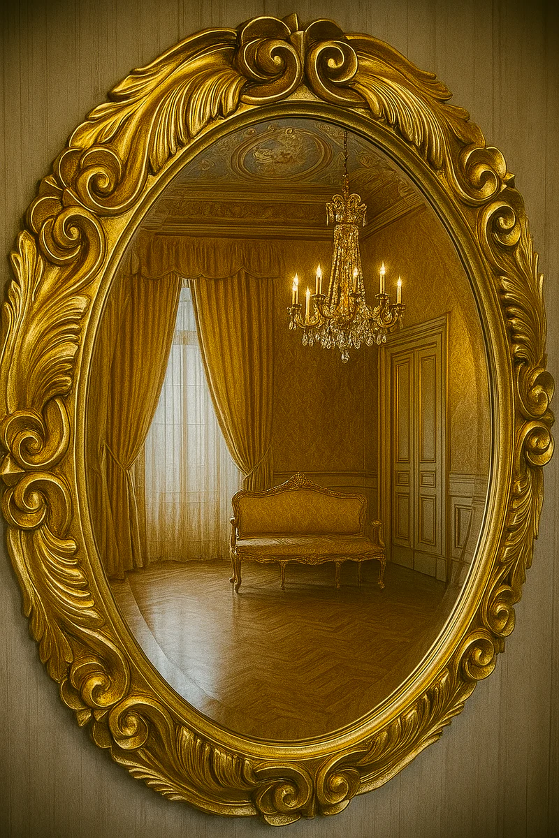 Barock Spiegel Gold H. 90 cm - Barockstil Möbel