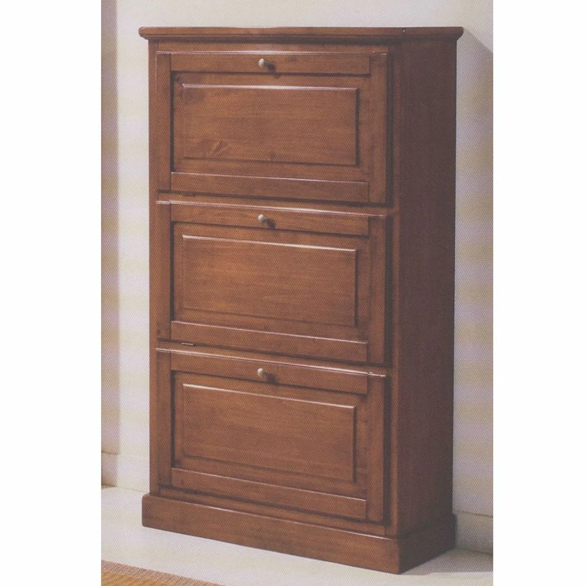 Luxury Baroque Shoe Cabinet Brown H. 130 cm - Made in Italy