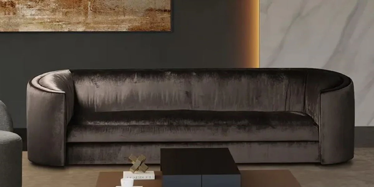 Luxury sofa gray 275 x 89 x H. 75 cm - living room sofa - hotel sofa - living room furniture - living room furniture - hotel furniture - luxury furniture - luxury furniture