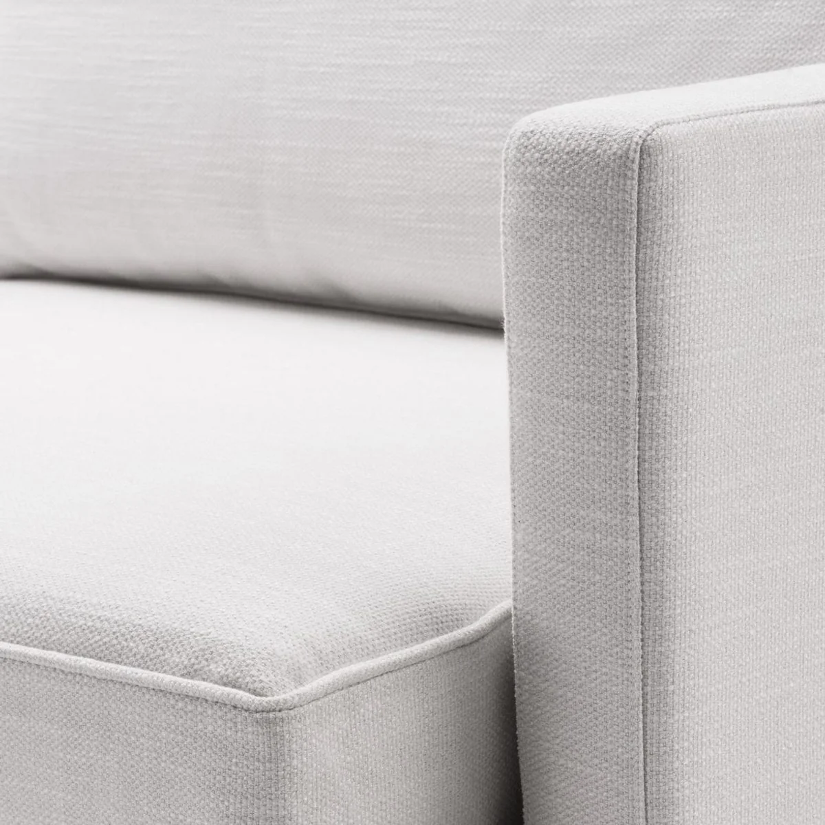 Luxury sofa white / black 230 x 99 x H. 82 cm - Living room sofa - Luxury living room furniture