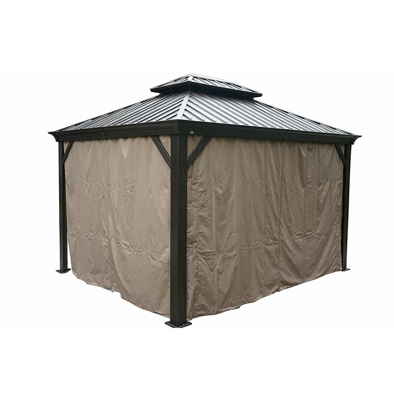 Dahlin 12 Ft. W x 10 Ft. D Aluminium Patio Gazebo
