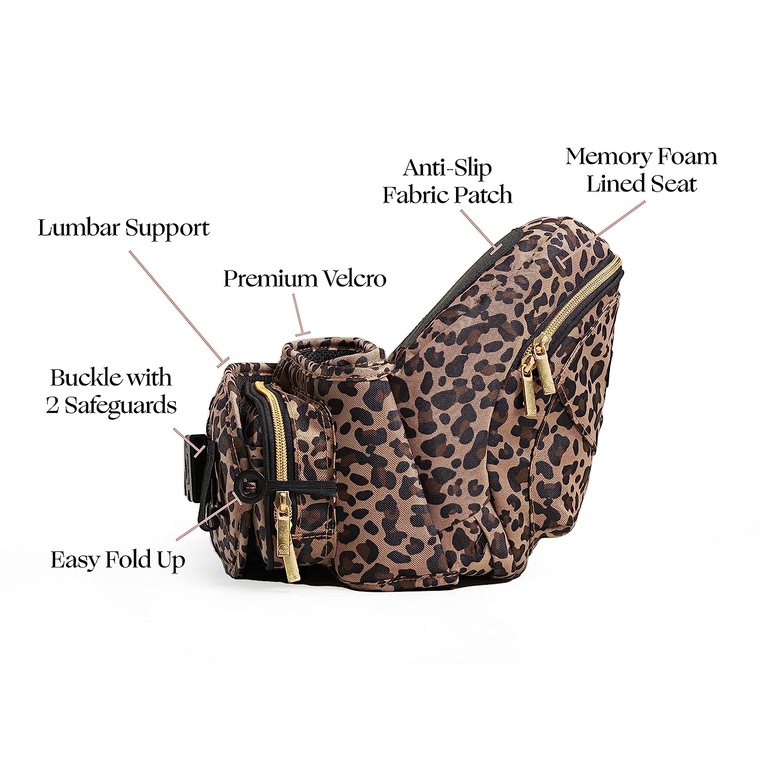 Sicherheitszertifizierte Hüftsitz-Babytrage – Gewinner des Mom’s Choice Award, ergonomische Trage und Verlängerungen für Neugeborene und Kleinkinder (Trage, grau)