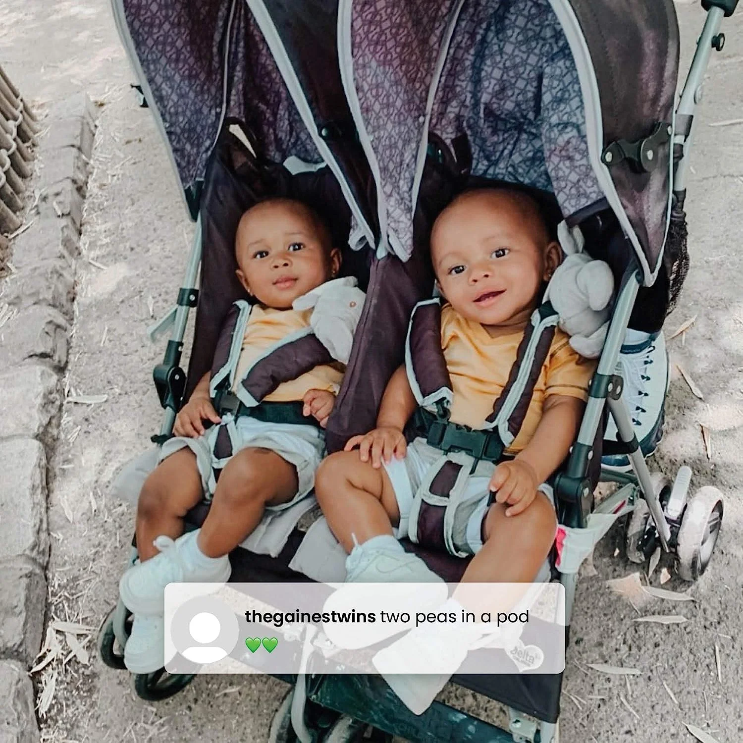 Kinder-LX-Side-by-Side-Kinderwagen – mit Liegefunktion, Aufbewahrung und kompaktem Zusammenklappen, Nachthimmel