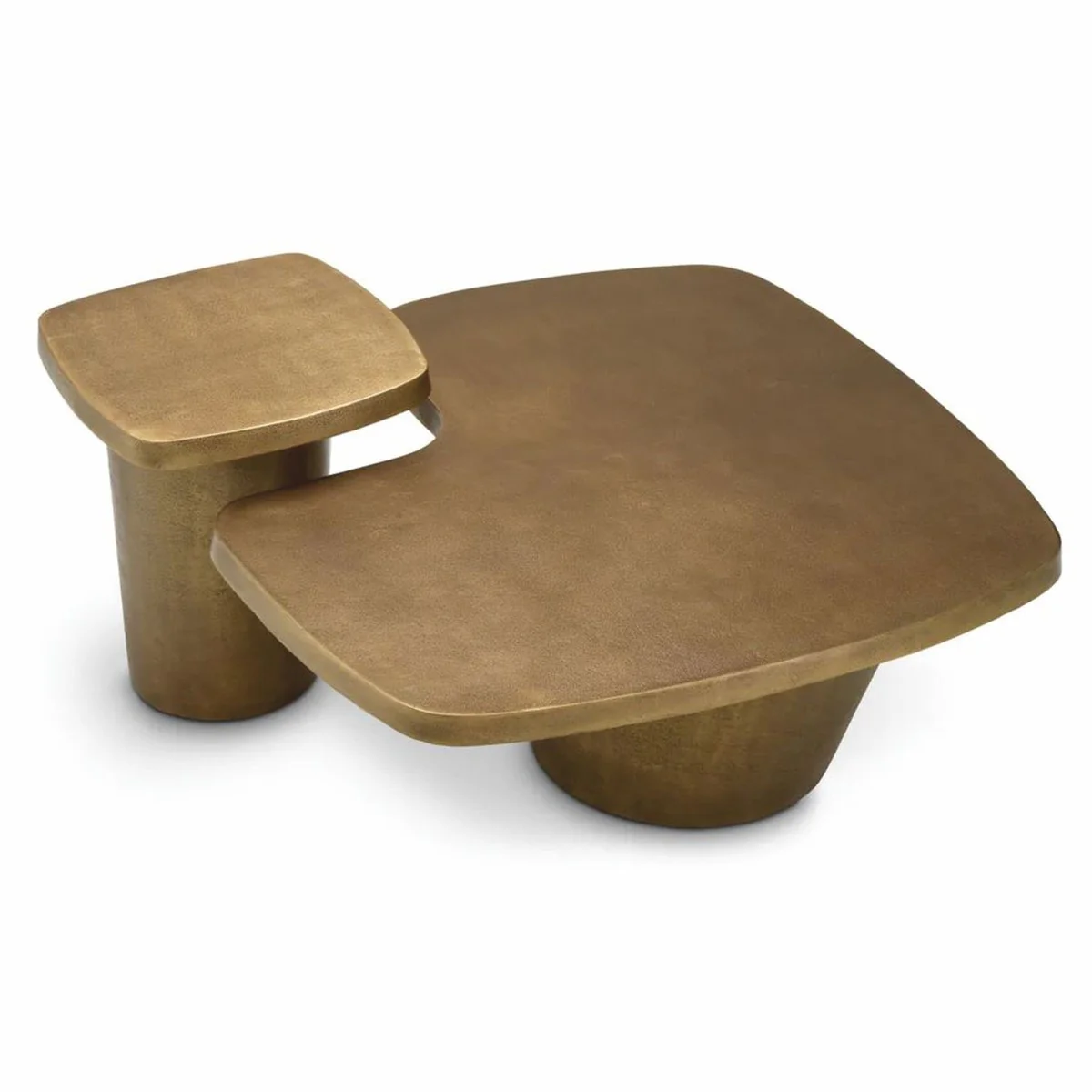 Luxury Aluminum Coffee Table Set Vintage Brass - Hotel & Living Room Furniture