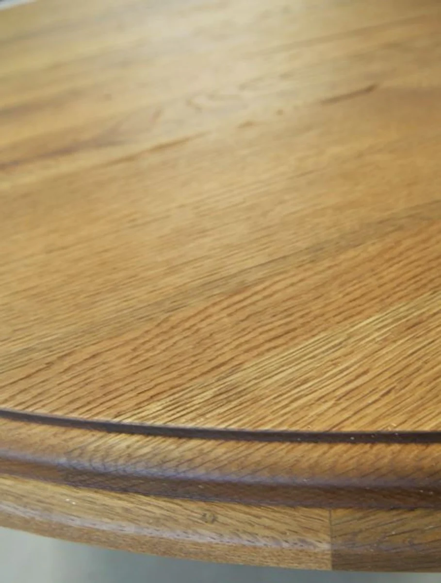 Solid Wood Kitchen Table - Various Sizes & Colors - Round Rustic Oak Wood Dining Table - Dining Room Furniture