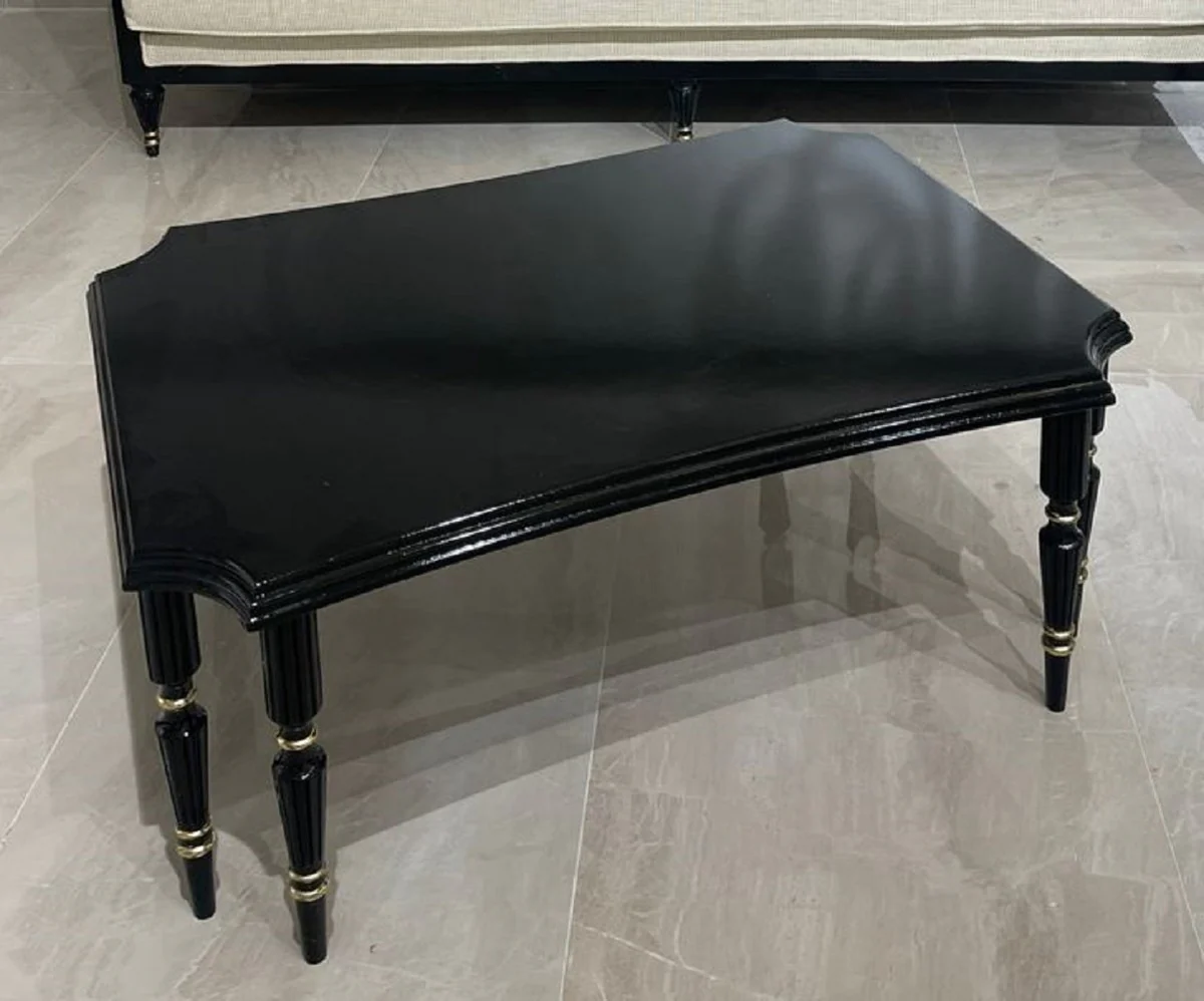 Luxury Art Deco Coffee Table Black / Gold - Rectangular Living Room Table - Living Room Furniture - Art Deco Furniture - Luxury Furniture - Luxury Furnishings - Living Room Furnishings