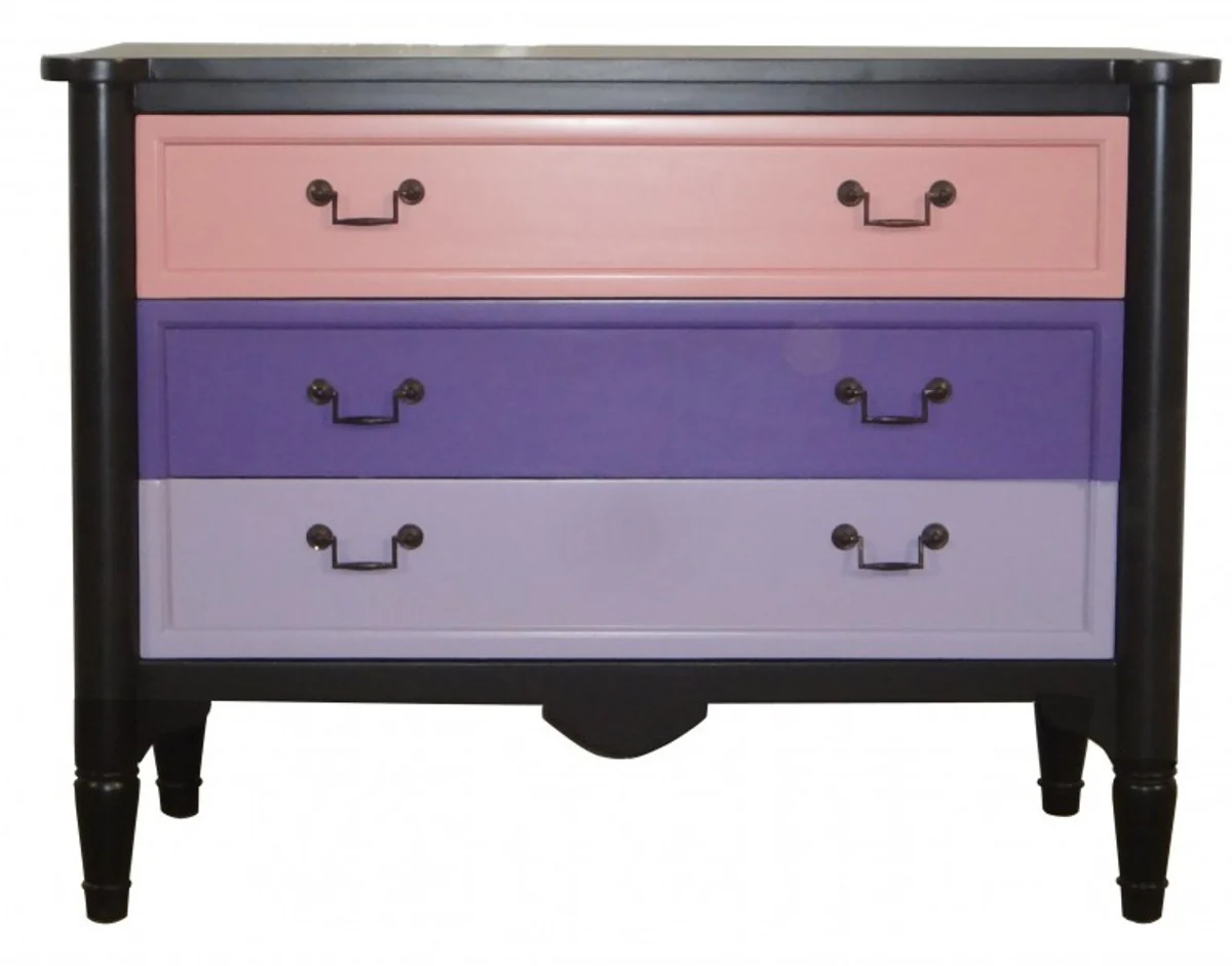 Baroque chest of drawers pink / purple / onyx 110 cm - Furniture
