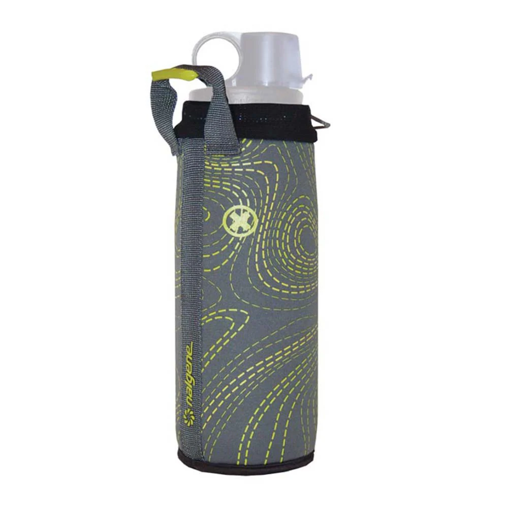 Nalgene Neopreno OTF / OTG gris y verde - Funda para botella