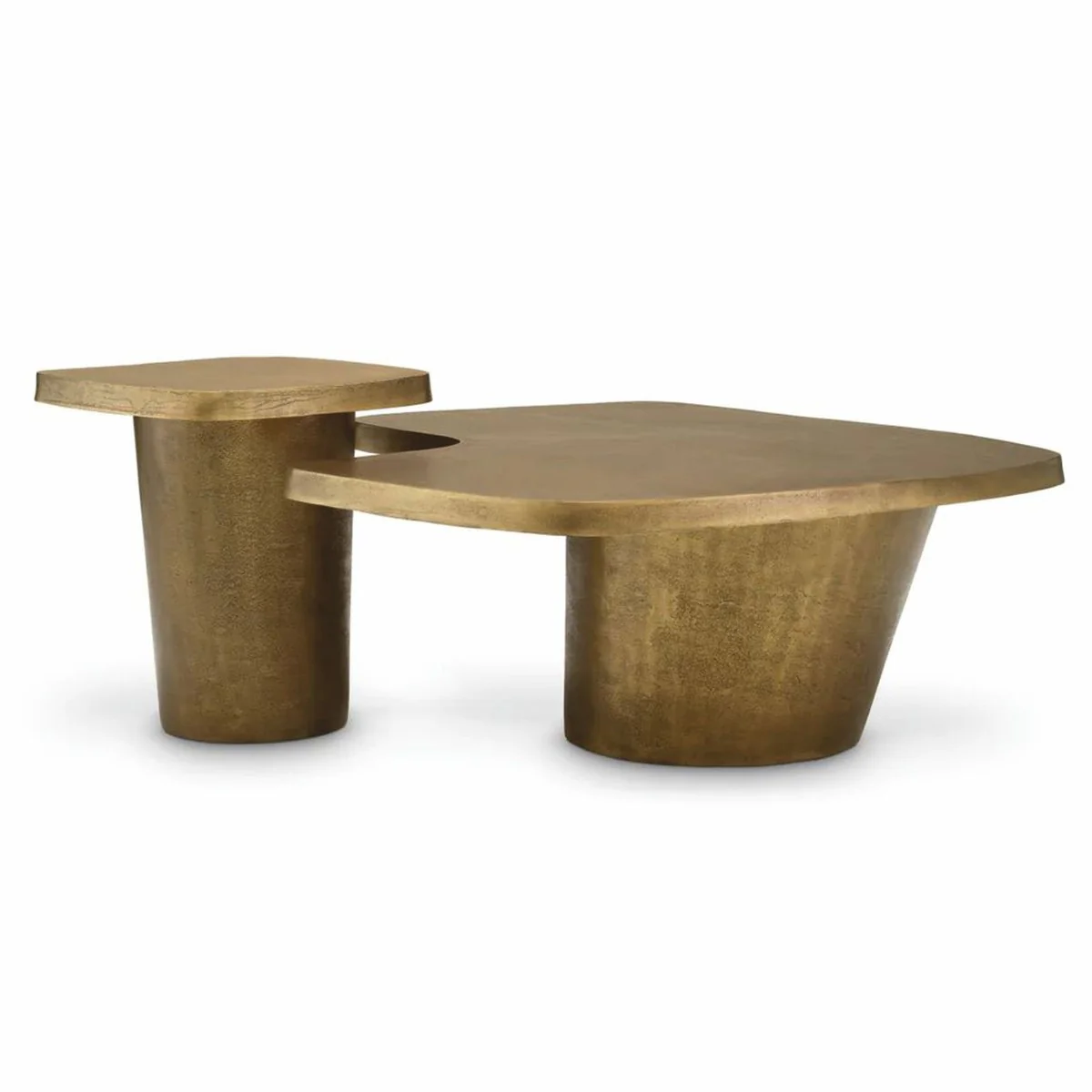 Luxury Aluminum Coffee Table Set Vintage Brass - Hotel & Living Room Furniture