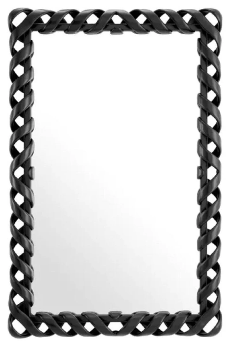 Luxury mahogany mirror black H. 141 cm