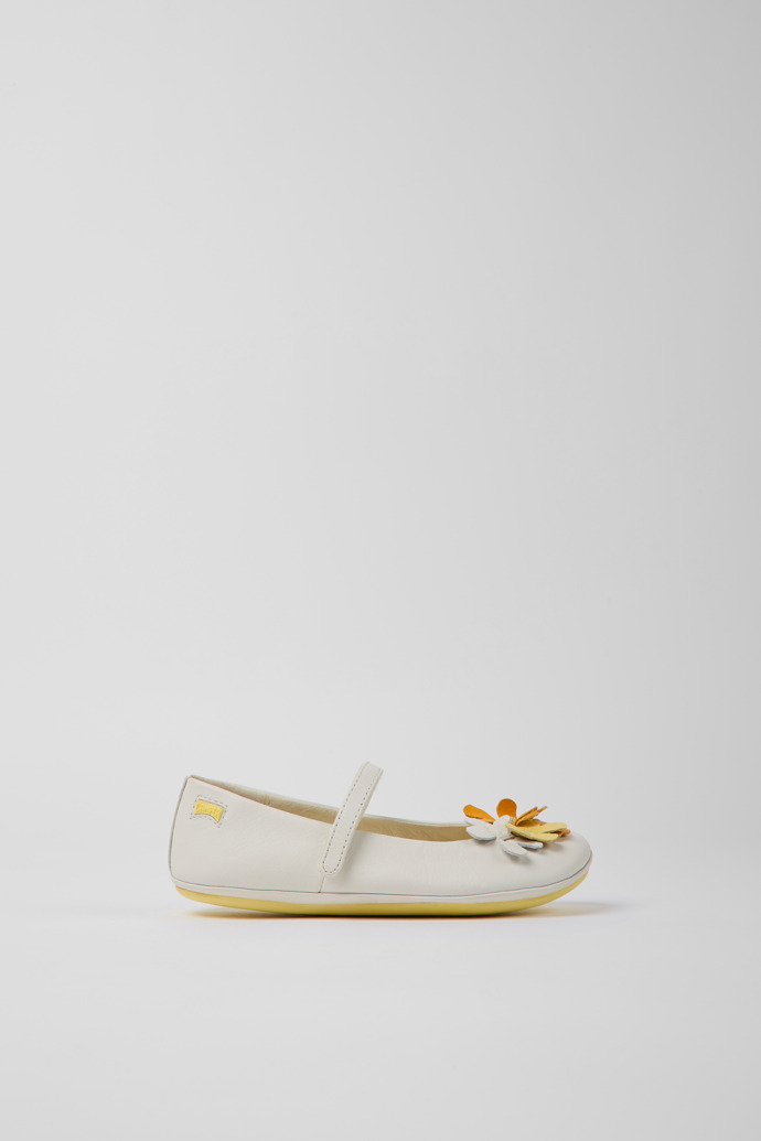 Zwillinge Weiße Lederballerinas für Jungen