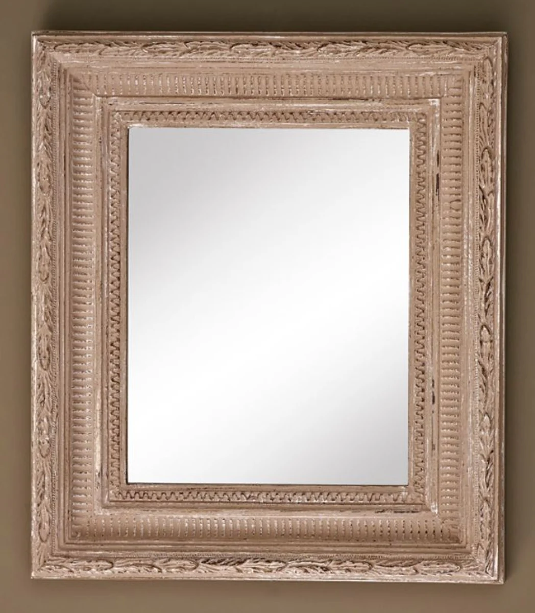 Baroque mirror beige 32 x H. 37 cm - living room accessories in the baroque style