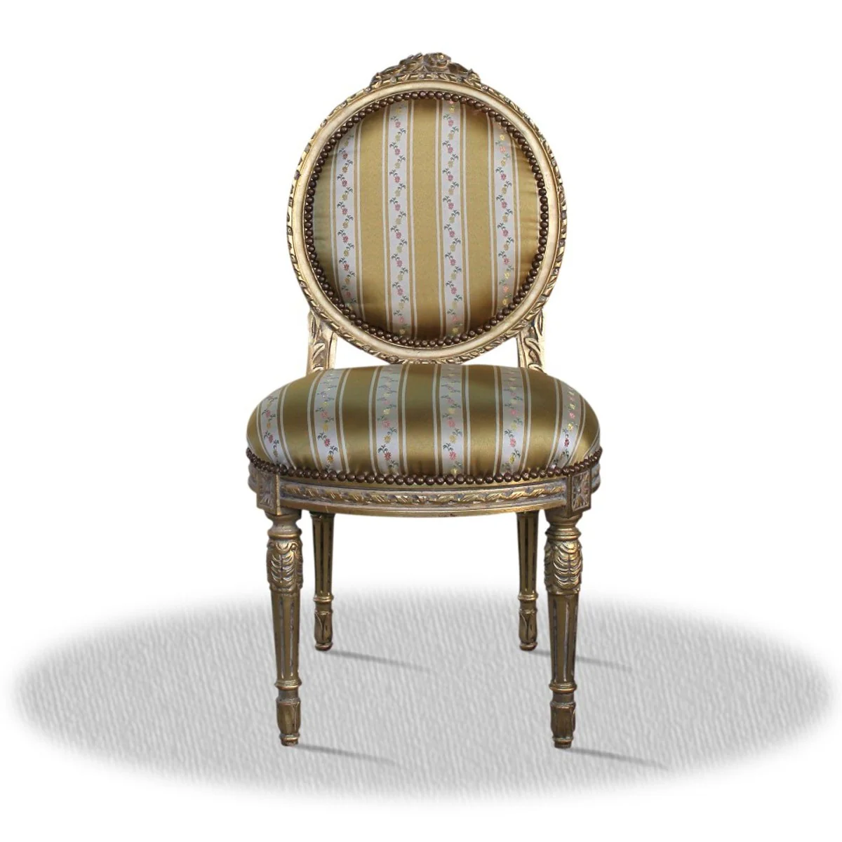 Baroque salon chair vintage gold 50 x 50 x H. 100 cm - antique furniture
