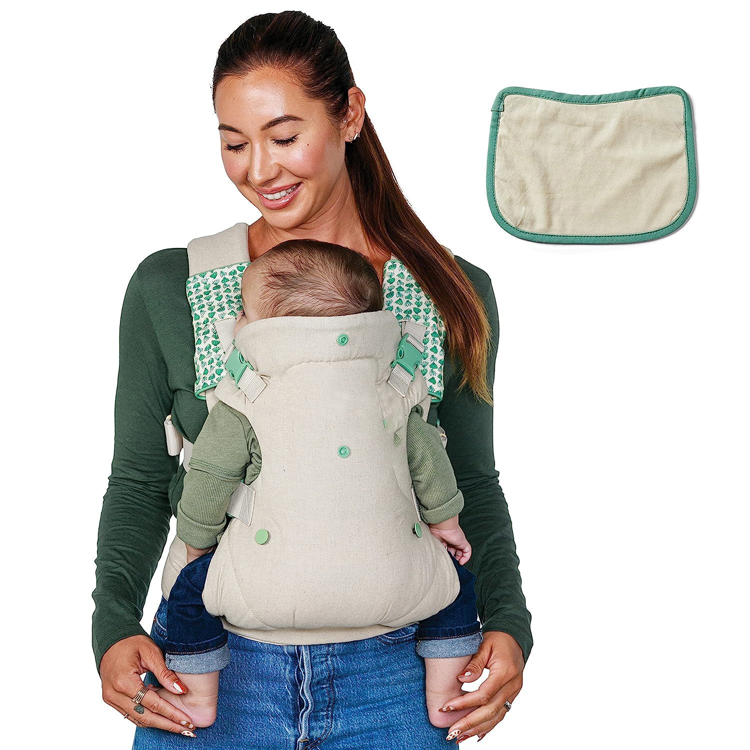 Fortschrittliche 4-in-1-Trage – Ergonomisch, umwandelbar, mit der Vorderseite nach innen und nach außen gerichtet, auf der Vorder- und Rückseite für Neugeborene und ältere Babys mit einem Gewicht von 3,6 bis 15,6 kg