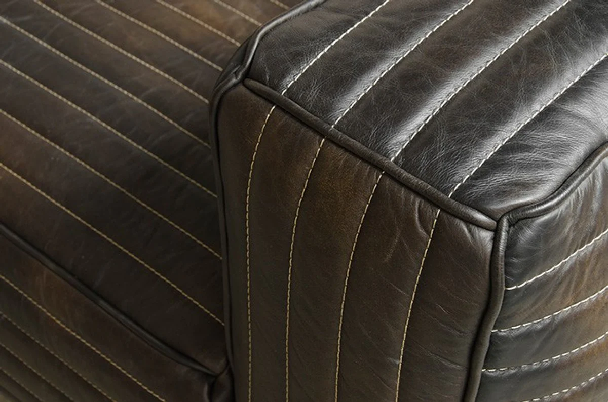 Luxury genuine leather sofa VLAB leather New Fudge - 3 seater - luxury hotel club furniture