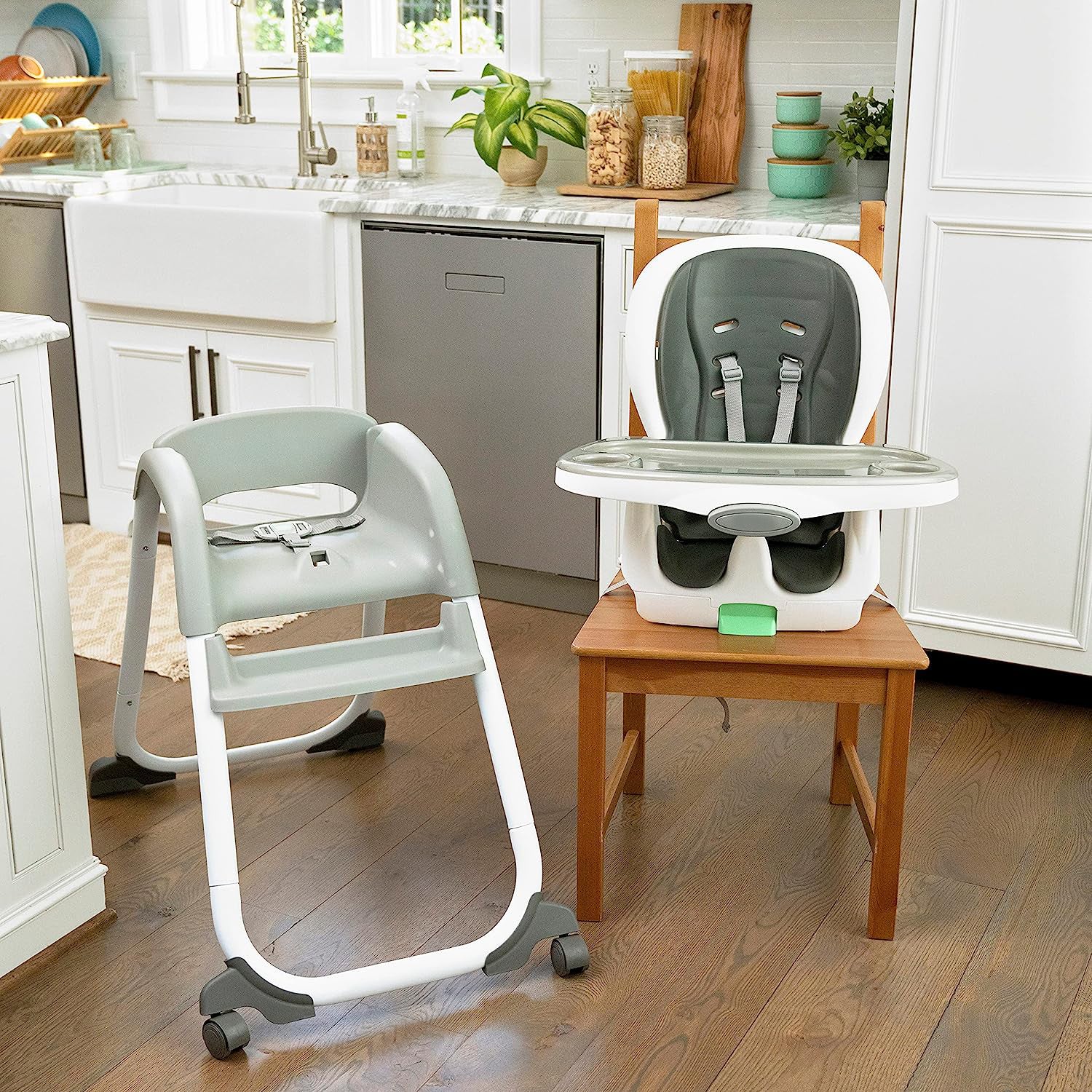 Ingenuity Trio Elite 3-in-1-Hochstuhl Braden – Hochstuhl, Kleinkindstuhl und Sitzerhöhung