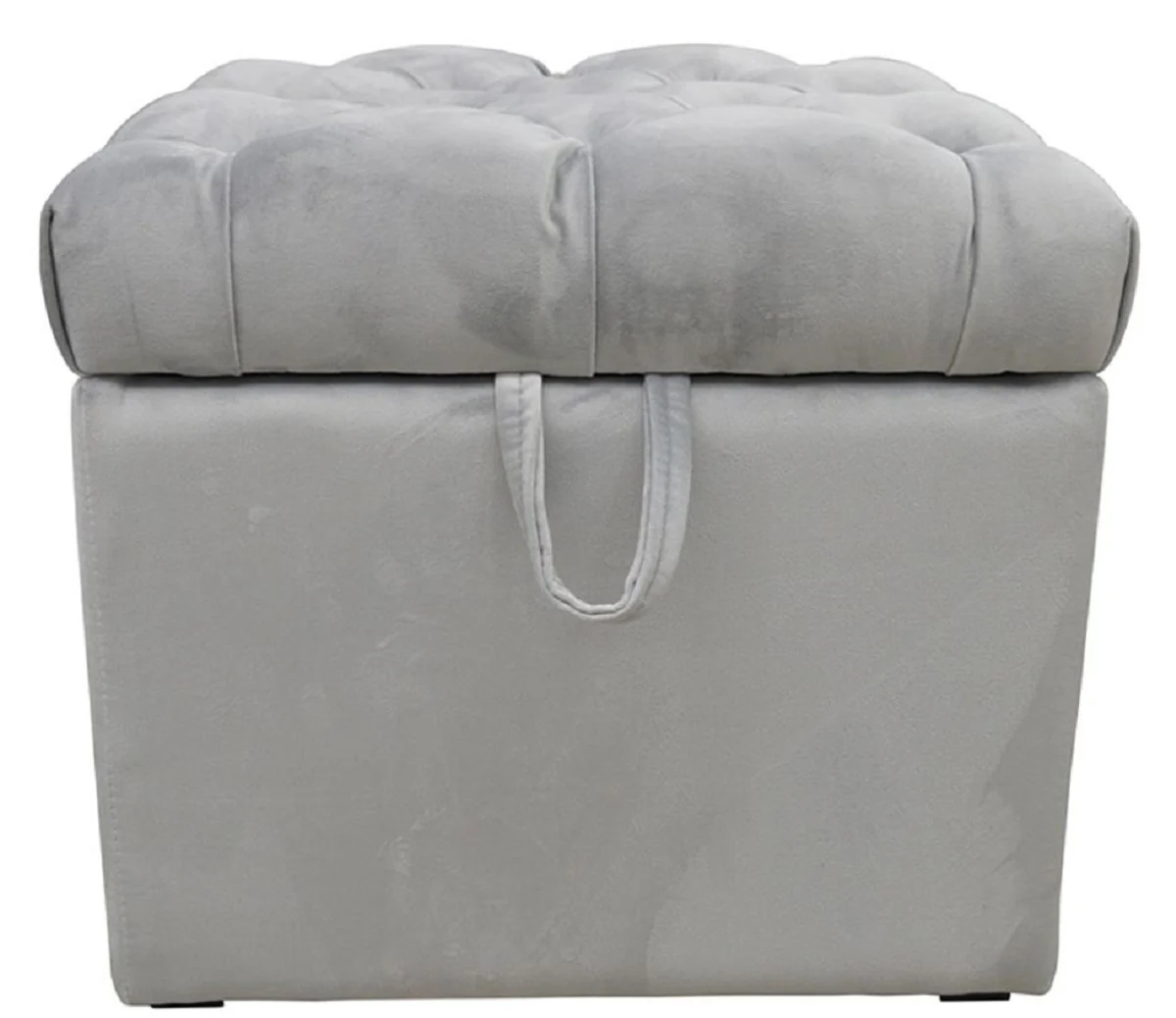 Luxury Chesterfield chest with seat 50 x 50 x H. 48 cm - Various colors - Padded folding stool - Stool chest - Luxury quality