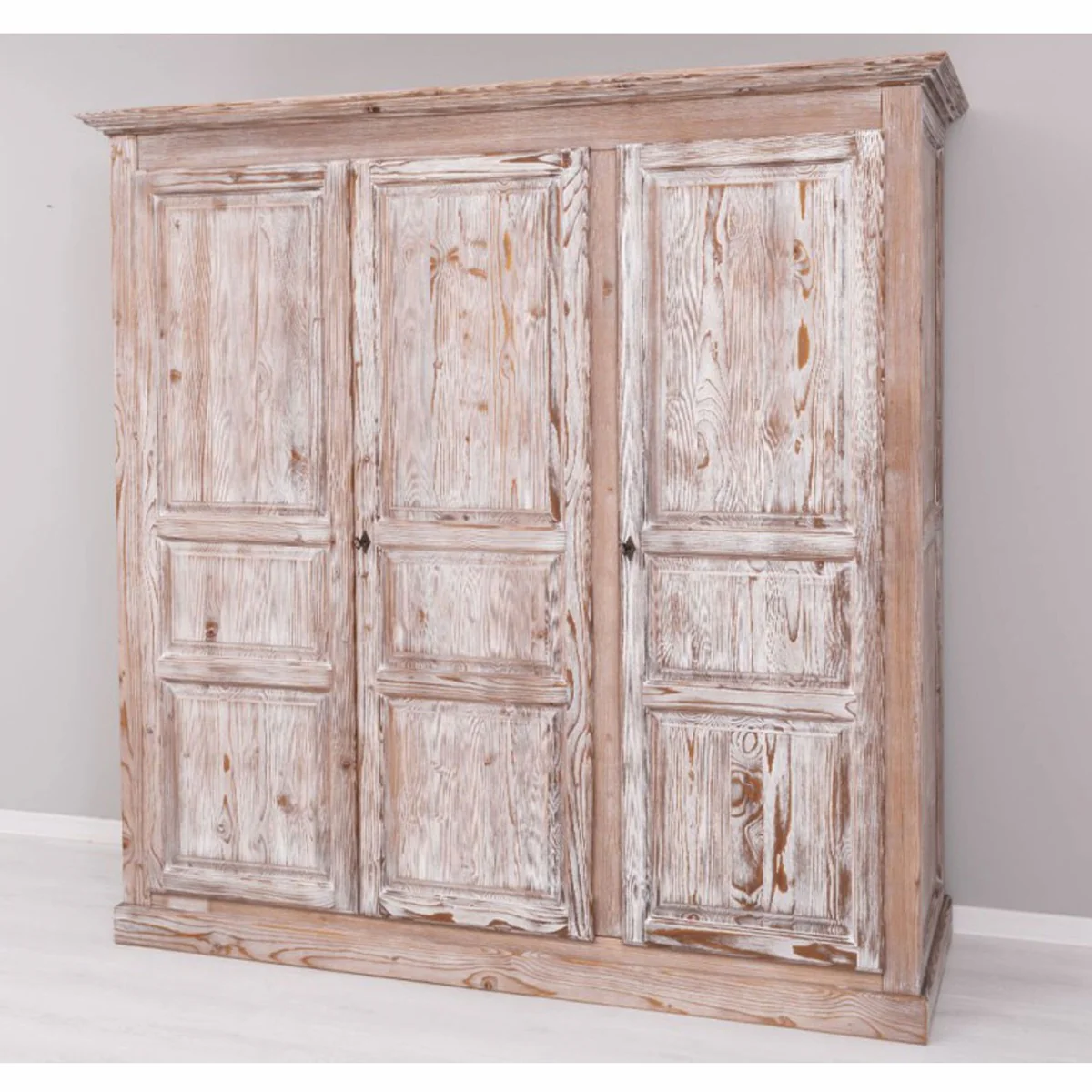 Country house style bedroom cupboard antique natural colors 212 cm - bedroom furniture