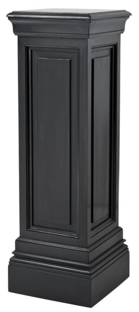 Designer mahogany column black 33 x 33 x H. 120 cm - luxury side table