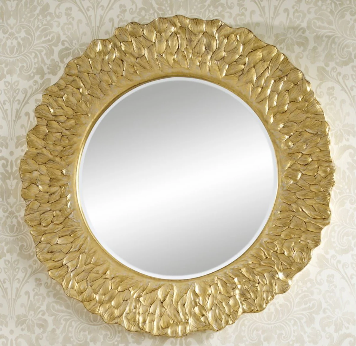 Hotel / Restaurant Mirror Gold Round Ø 110 cm - Luxury Quality Round Games