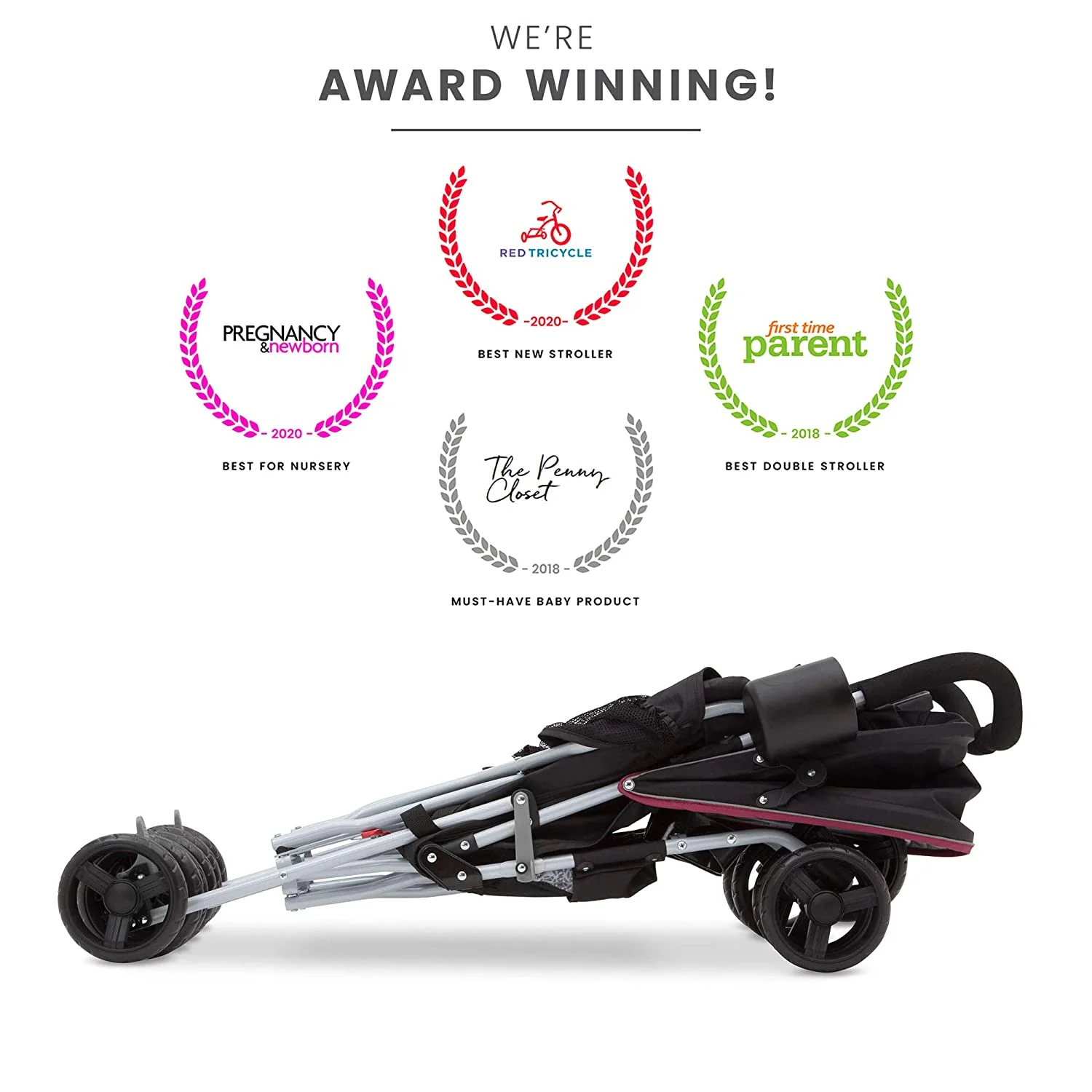 Doppelkinderwagen, Lunar Burgundy