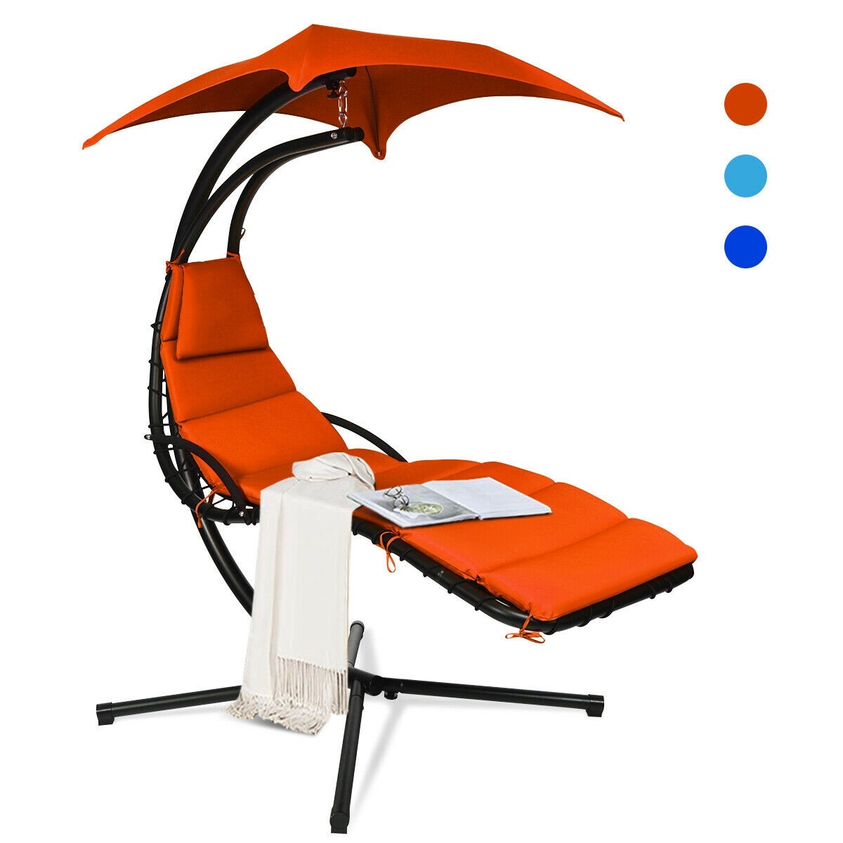 Hängende Chaise Lounge Hängematte Outdoor Lounge Swing Stuhl mit Kissen