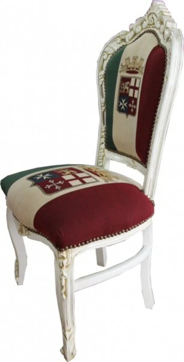 Baroque Dining Chair Italy / Cream Antique Style