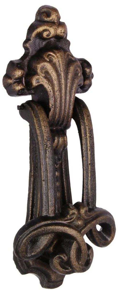 Baroque cast iron door knocker bronze H. 22 cm - decorative accessories