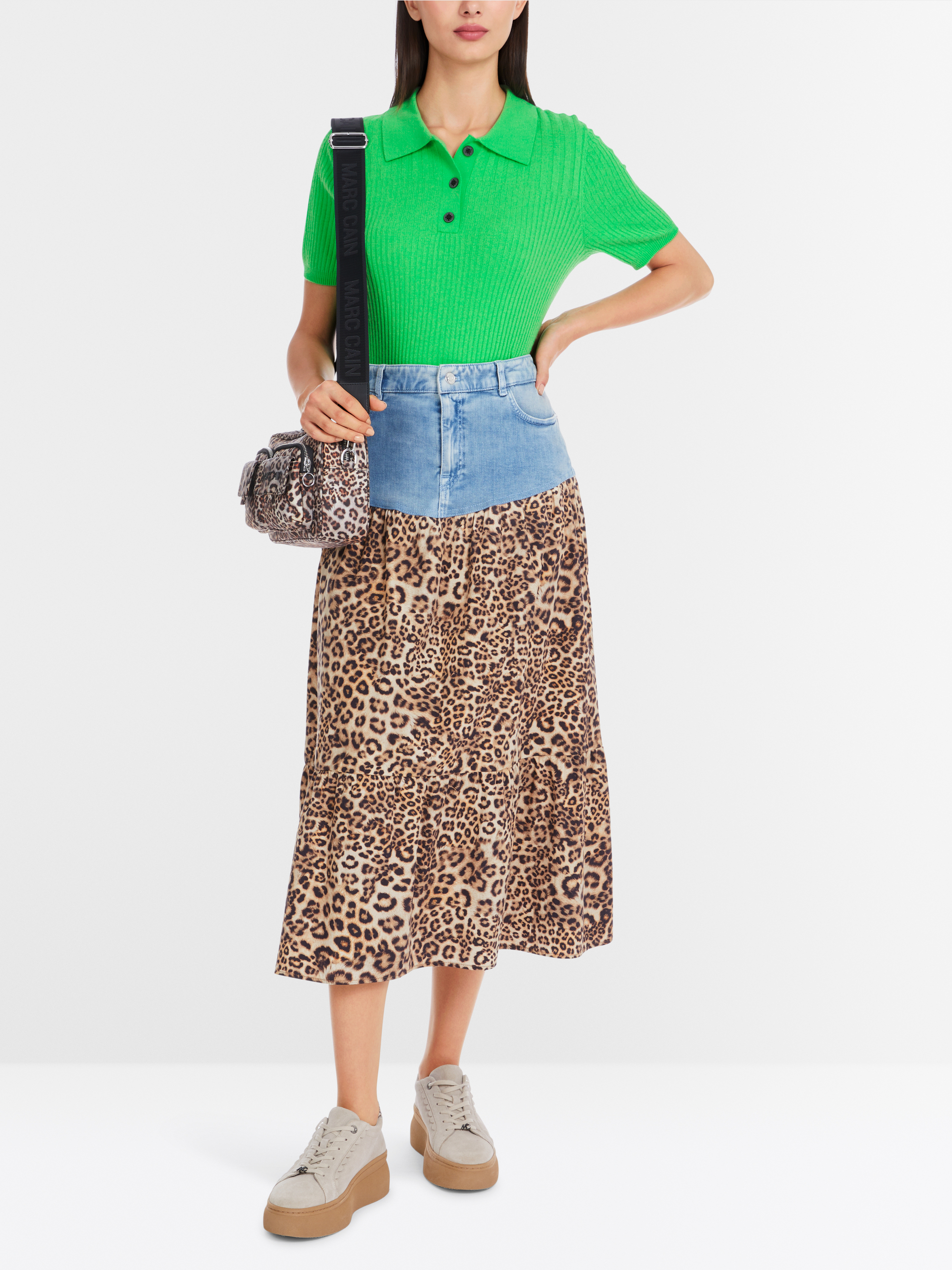 Marc-Cain Poloshirt aus Wolle – „Rethink Together“