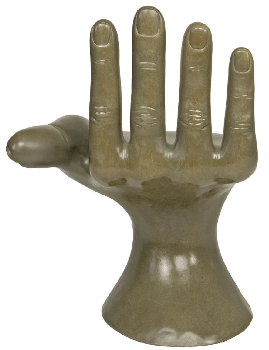 Luxury designer chair hand moss green 60 x 50 x H. 89 cm - Fiberglass chair - Luxury furniture - Designer furniture - Fiberglass furniture