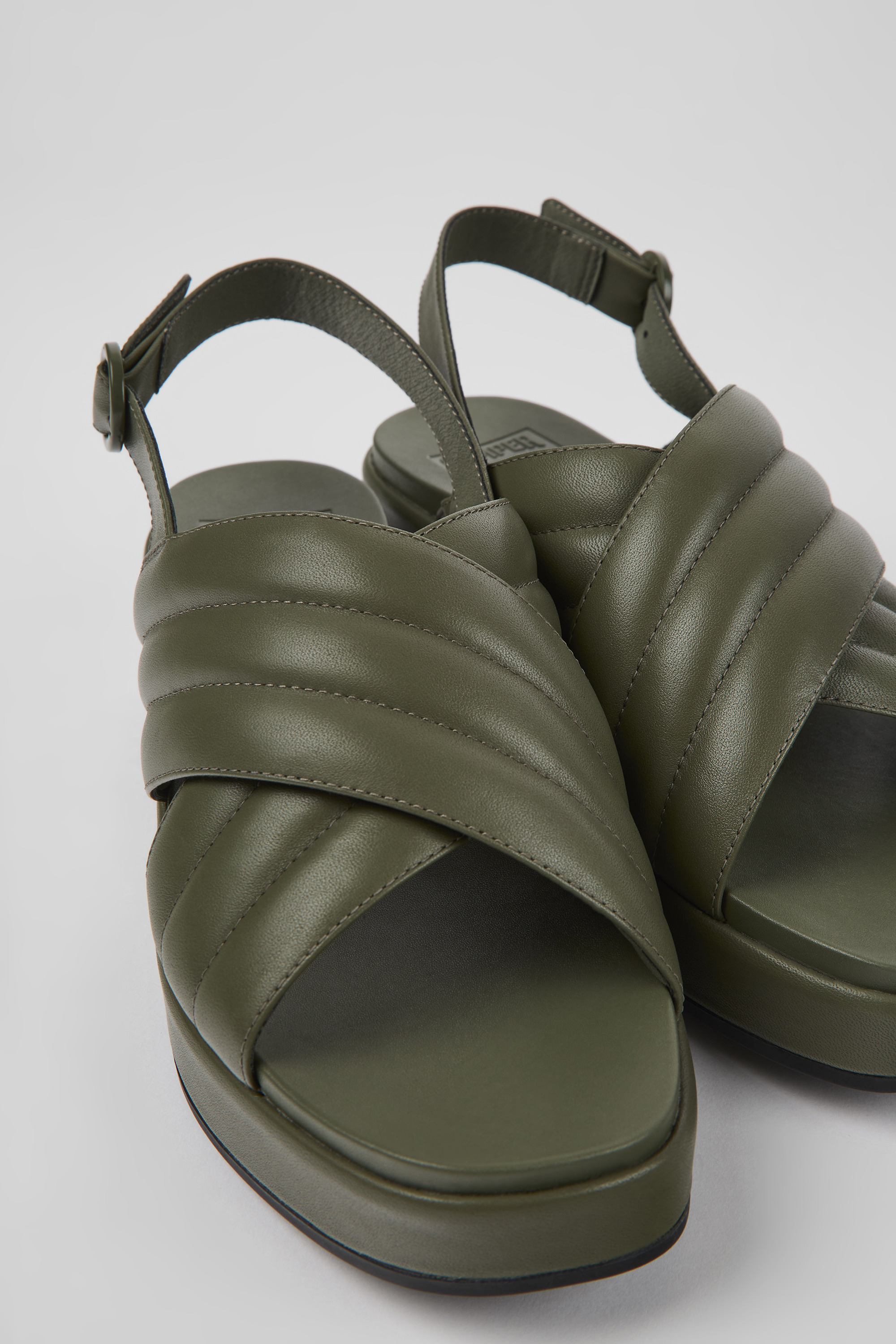 Misia - Grüne Leder Sandalen für Damen
