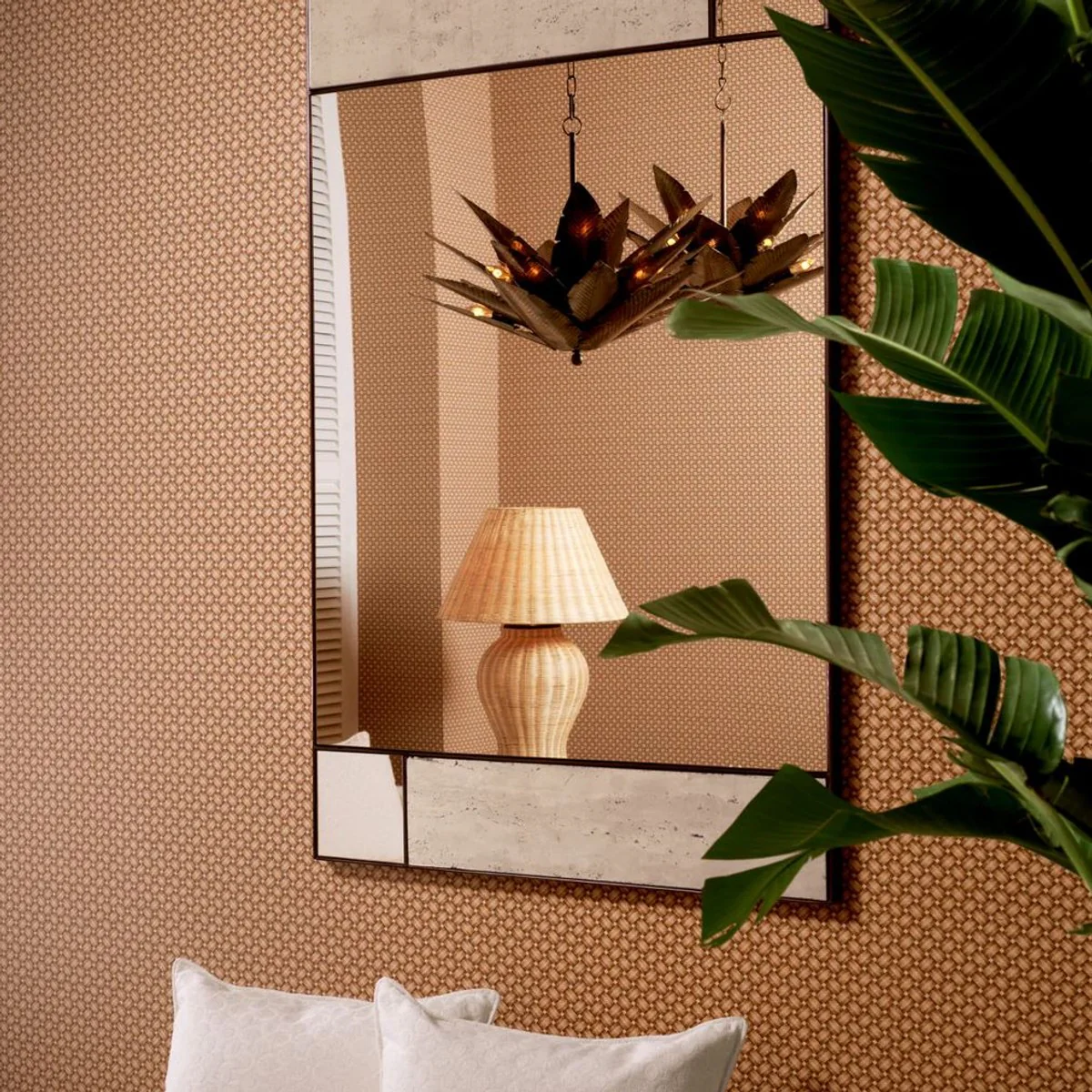 Luxury mirror beige / bronze H. 140 cm - luxury quality