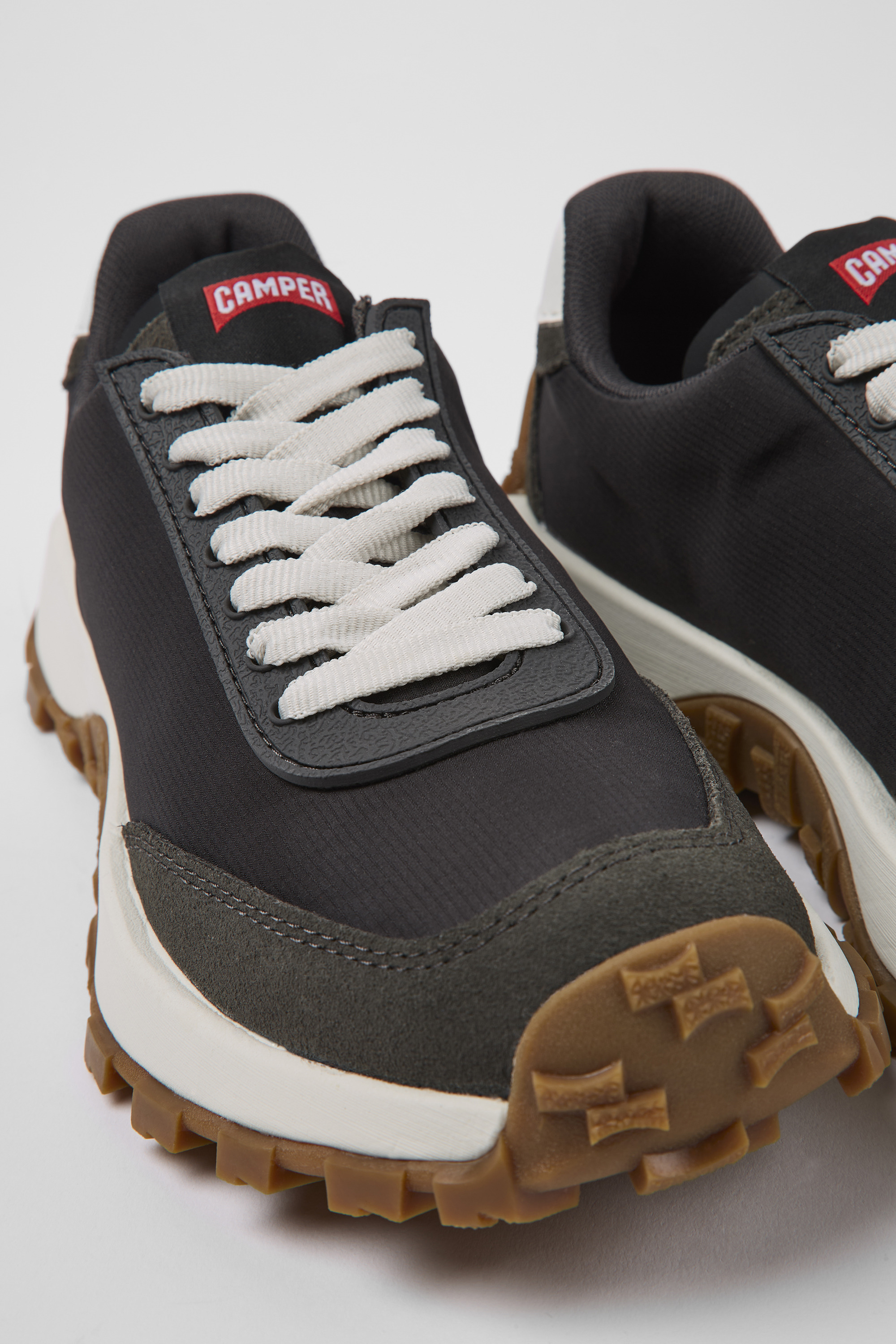 Drift Trail VIBRAM - Schwarz recyceltes PET und Nubuck Turnschuhe für Damen